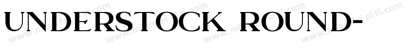 Understock Round字体转换